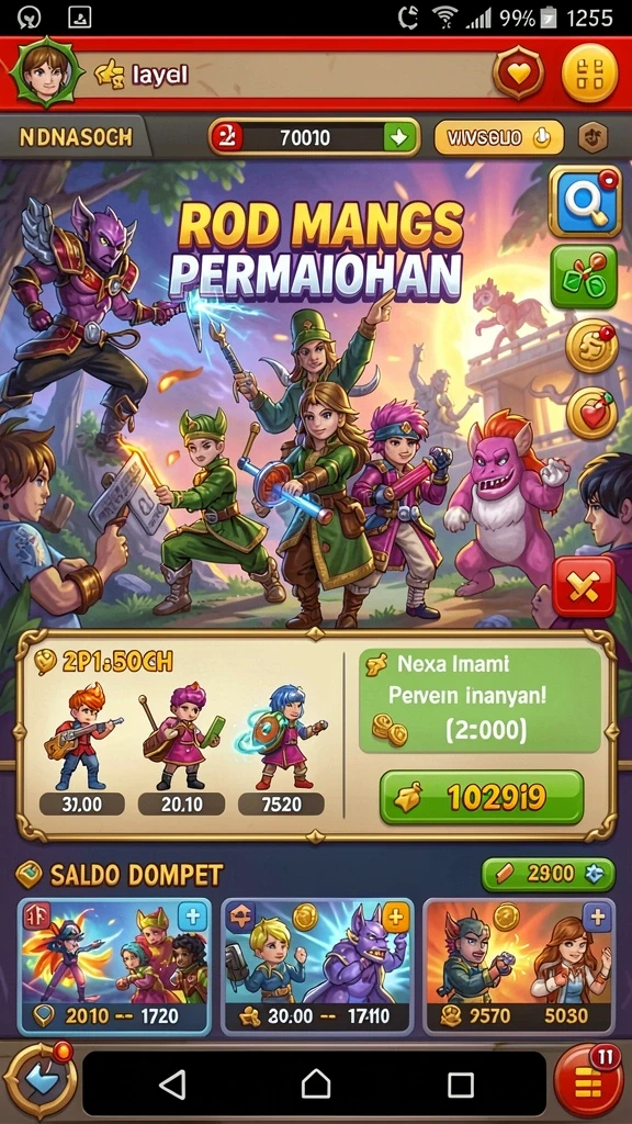 Fitur bonus yang menambah keseruan saat bermain.