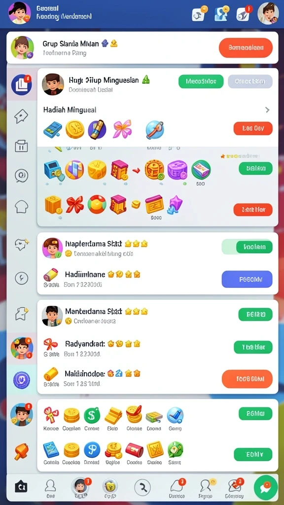 Screenshot menunjukkan karakter utama siap bertarung di medan tempur.