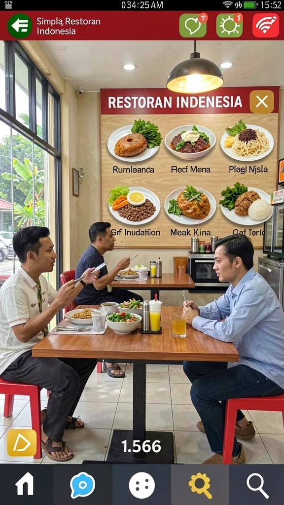 Tampilan antarmuka pengguna yang intuitif.