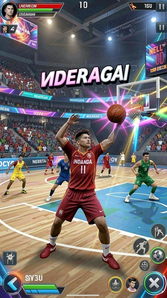 Karakter unik dengan variasi kostum.