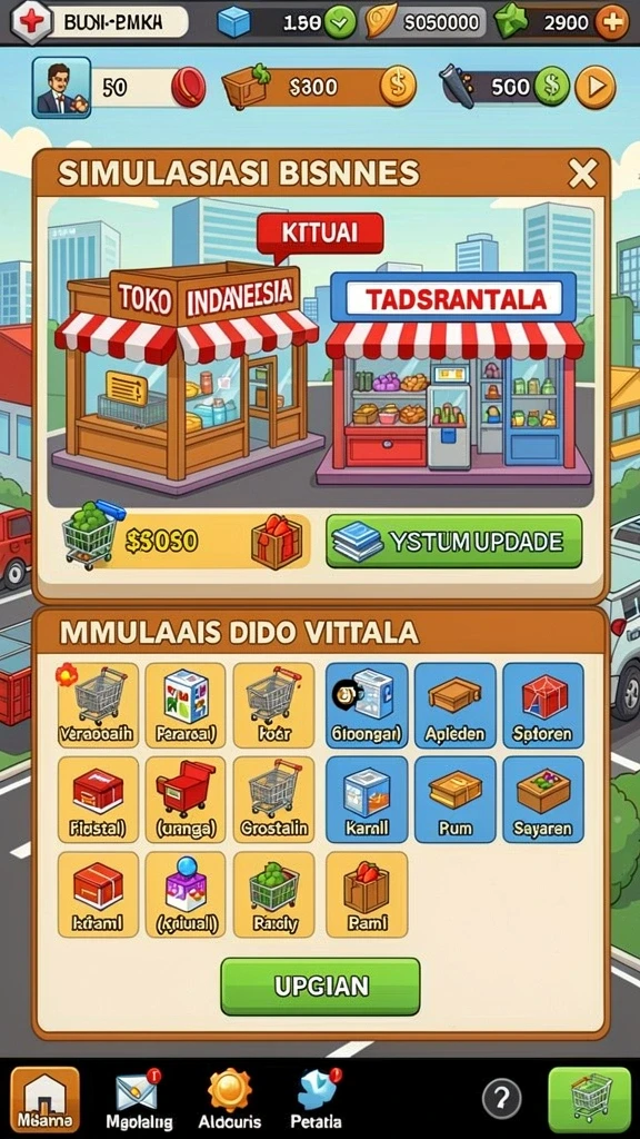 Tampilan grafis yang menakjubkan di level 1.