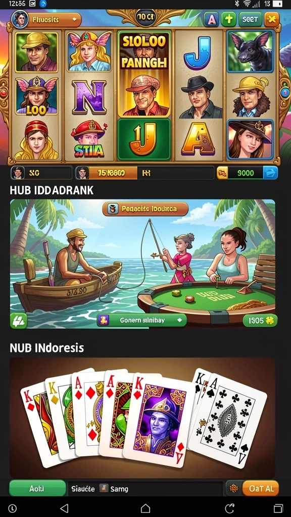 Tampilan berani dan penuh warna dari game.
