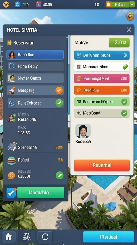 Screenshot menampilkan karakter unik yang bisa dimainkan.