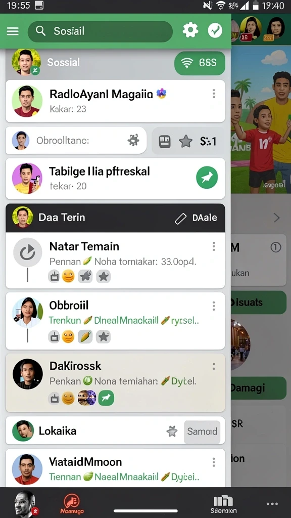 Karakter unik dan menarik dalam permainan.