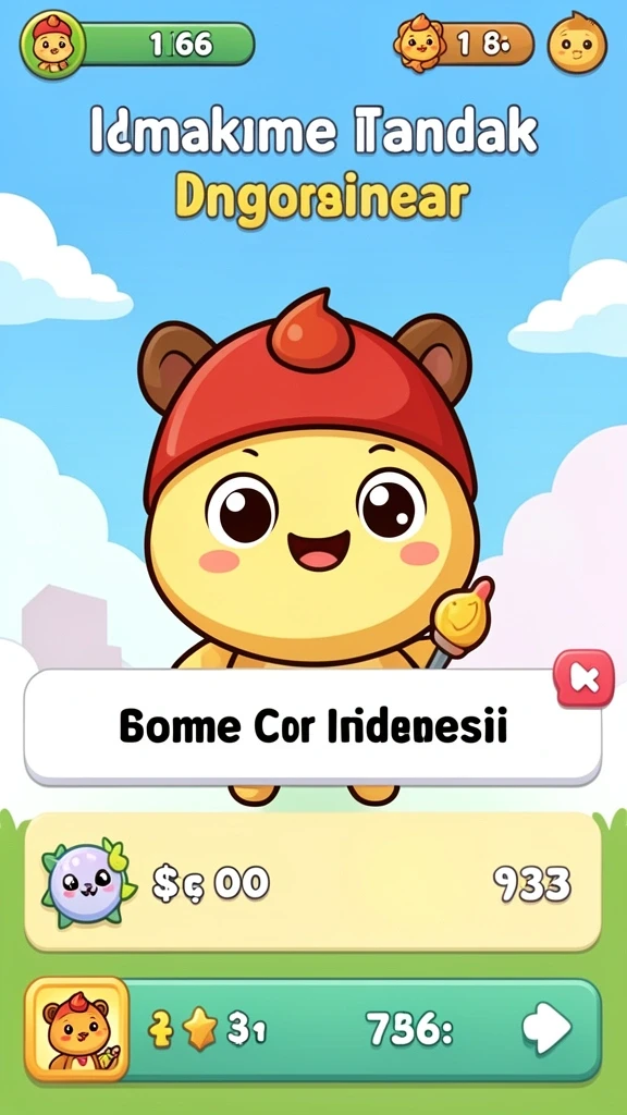 Tampilan menu utama yang interaktif dan menarik.