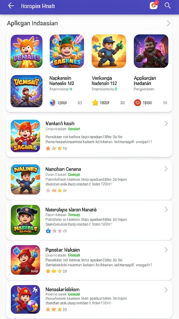 Screenshot menampilkan antarmuka permainan yang menarik.