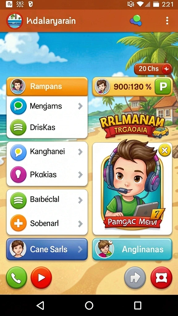 Tampilan awal yang menarik dan intuitif.