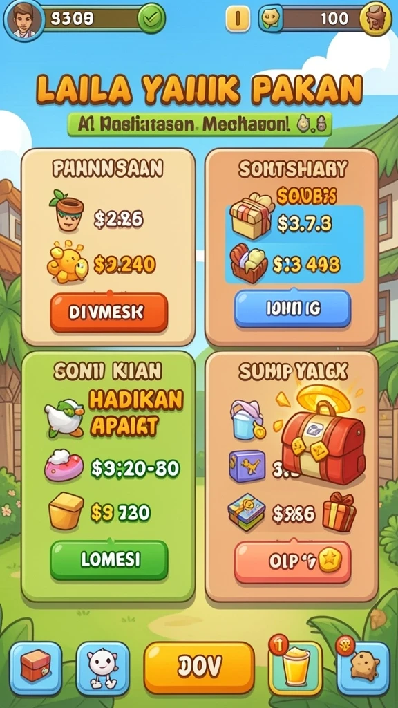 Tampilan awal yang menawan dan intuitif.