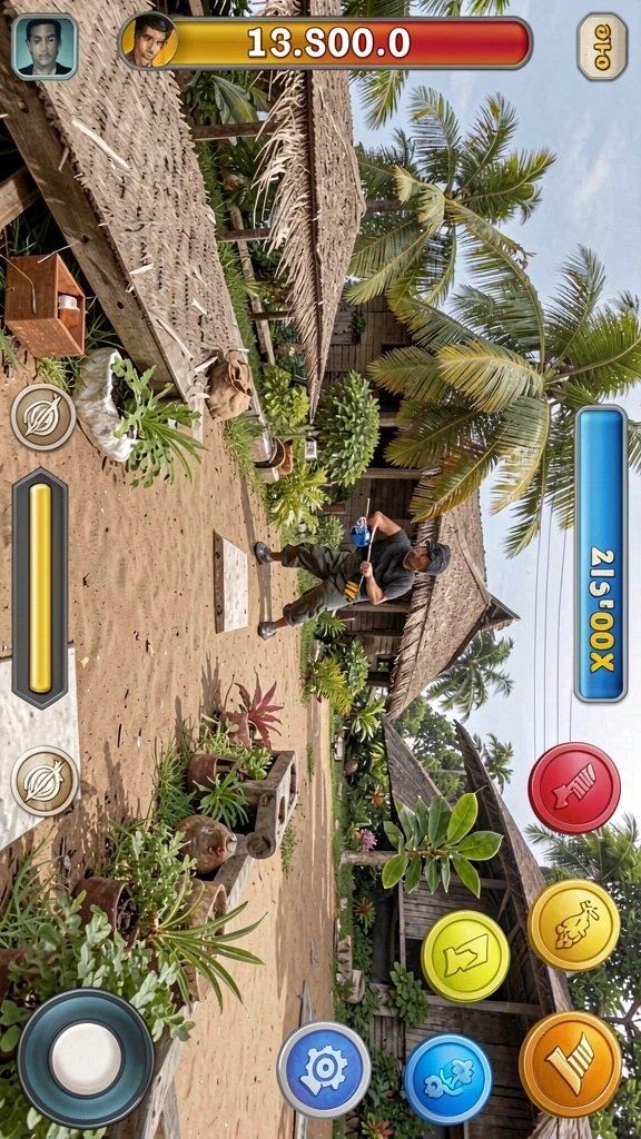 Tampilan awal game yang menarik dan intuitif.