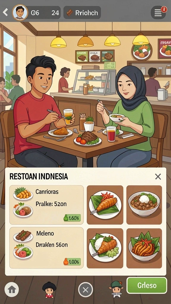 Karakter-karakter unik yang dapat dimainkan.