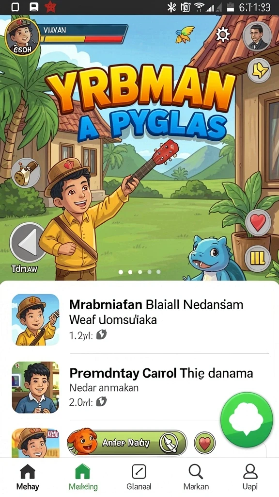 Tantangan seru di setiap level yang harus diselesaikan.