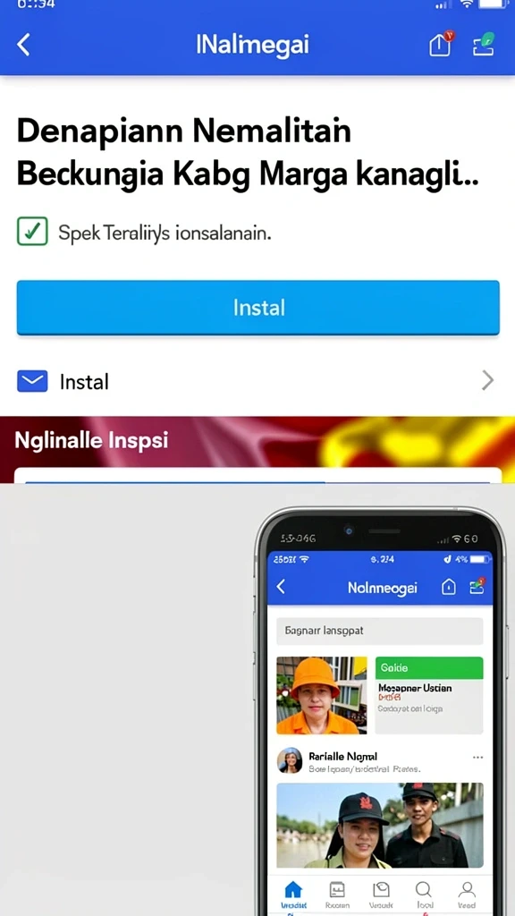 Tampilan antarmuka yang menawan dan mudah dinavigasi.
