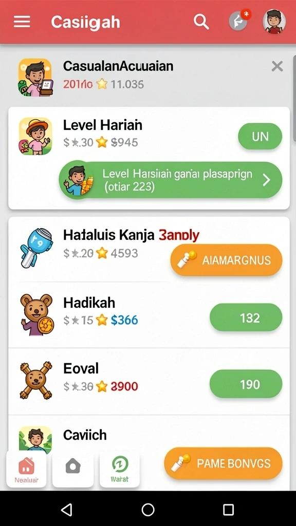 Sistem penghargaan yang memotivasi setiap pemain.