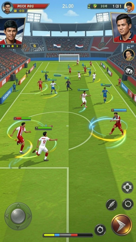 Tantangan menarik di setiap level.
