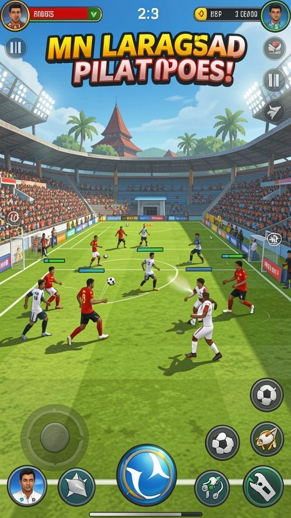 Menu permainan yang beragam dan interaktif.