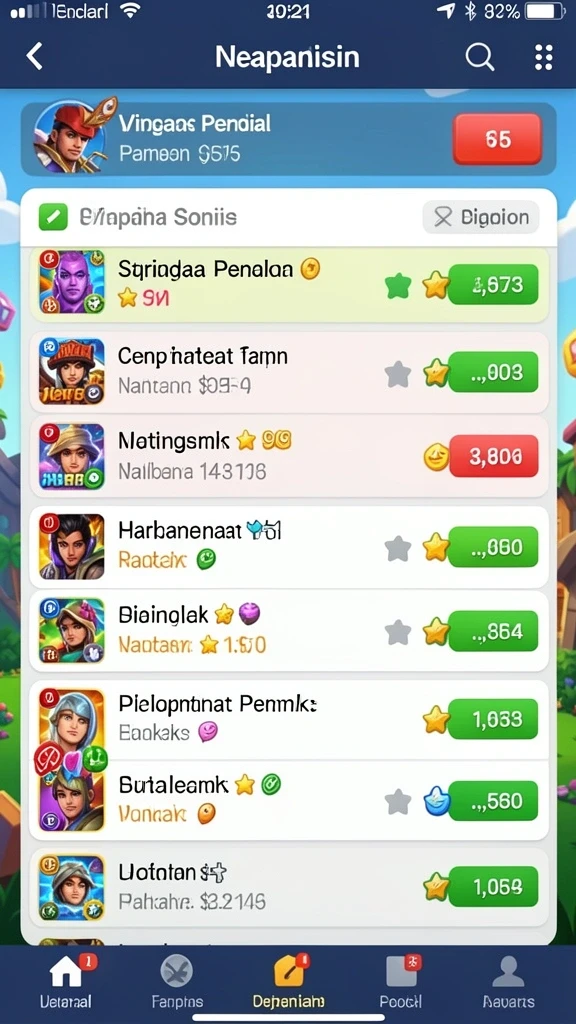 Fitur komunitas yang memungkinkan interaksi antar pemain.